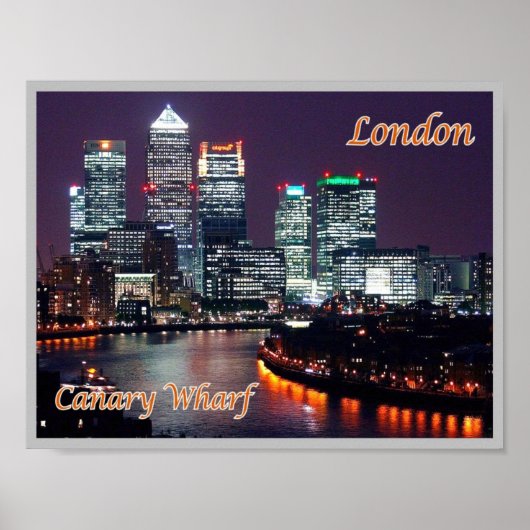 Engeland - Londen - Canary Wharf - Poster (Voorkant)