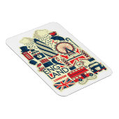 Engeland Londen Grappig Magnet Magneet (Rechterzijde)