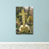Engeland, Londen, Highgate Cemetery, graf Canvas Afdruk (Insitu (Houten vloer))