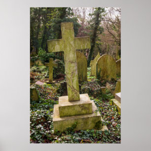 Engeland, Londen, Highgate Cemetery, graf Poster