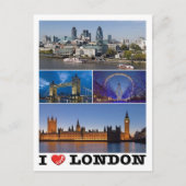 Engeland - Londen - I Love - Briefkaart (Voorkant)