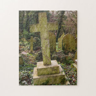 Engeland, Londen, kerkhof, gravesite Legpuzzel