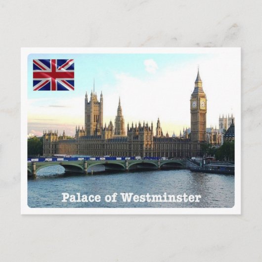 Engeland - Londen - Palace van Westminster - Briefkaart (Voorkant)