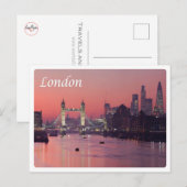 Engeland - Londen - River Thames - Briefkaart (Voorkant / Achterkant)