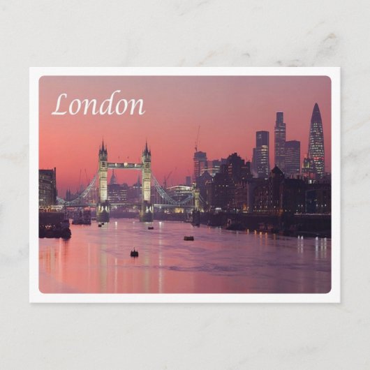 Engeland - Londen - River Thames - Briefkaart (Voorkant)