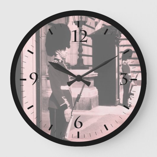  Engeland Londen Sentry bij Buckingham Large Grote Klok (Voorkant)