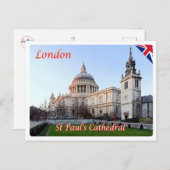 Engeland - Londen - St Paul's Cathedral - Briefkaart (Voorkant / Achterkant)