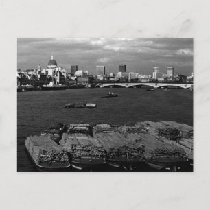  Engeland Londen Thames River skyline city Briefkaart