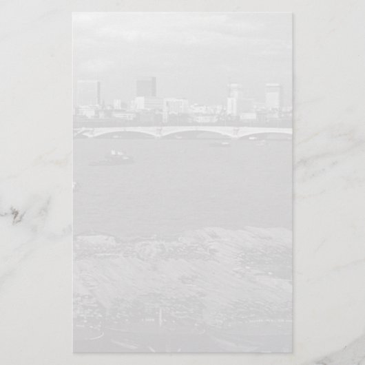  Engeland Londen Thames River skyline city Briefpapier (Voorkant)