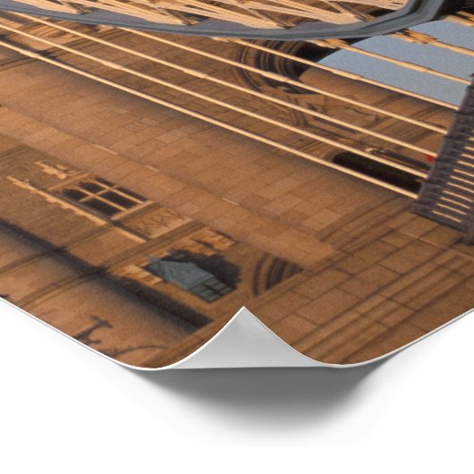 Engeland, Londen, The Tower Bridge Poster (Hoek)