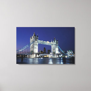 Engeland, Londen, Tower Bridge 3 Canvas Afdruk
