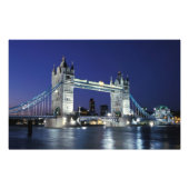 Engeland, Londen, Tower Bridge 3 Foto Afdruk (Voorkant)