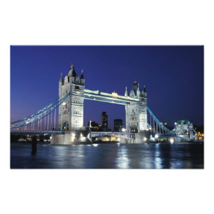 Engeland, Londen, Tower Bridge 3 Foto Afdruk