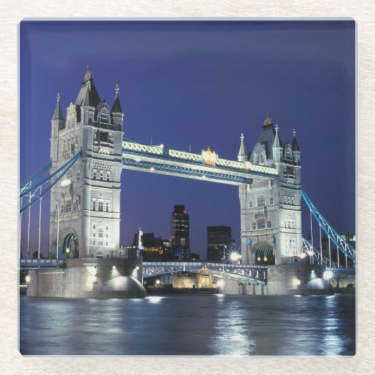 Engeland, Londen, Tower Bridge 3 Glazen Onderzetter (Voorkant)