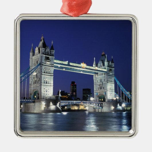 Engeland, Londen, Tower Bridge 3 Metalen Ornament (Voorkant)