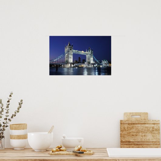Engeland, Londen, Tower Bridge 3 Poster (Keuken)