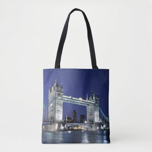 Engeland, Londen, Tower Bridge 3 Tote Bag (Voorkant)