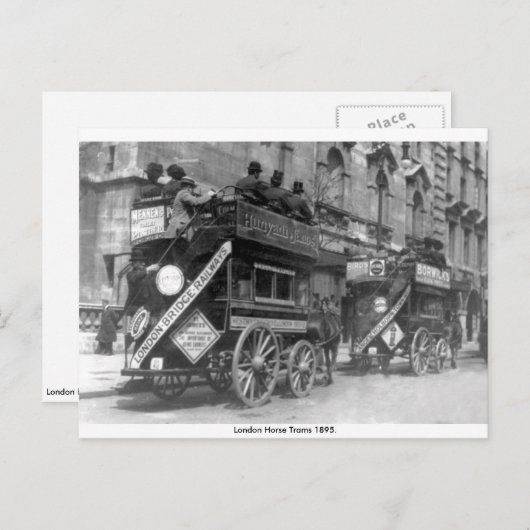  Engeland, Londense paardentrams Briefkaart (Voorkant / Achterkant)