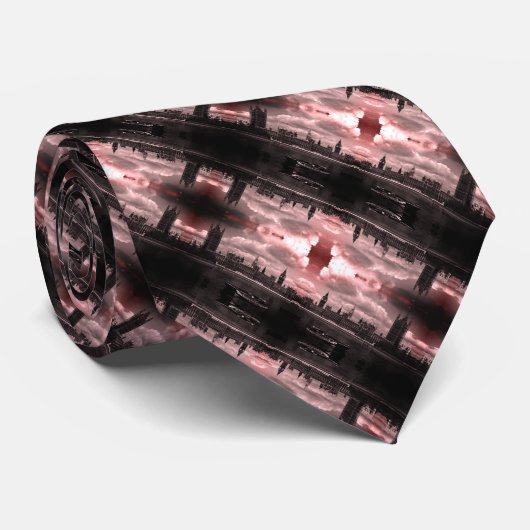  Engeland, Londense parlementshuizen Stropdas (Opgerold)