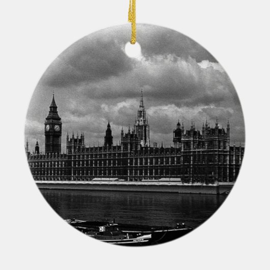 Engeland Londense parlementskantoren 70 jaar Keramisch Ornament (Achterkant)