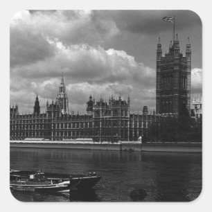  Engeland Londense parlementskantoren 70 jaar Vierkante Sticker