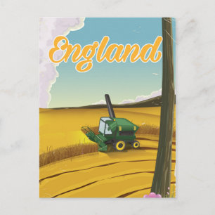Engeland maaidorser reisposter briefkaart