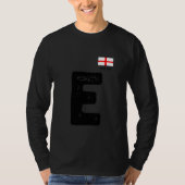 Engeland Mens-Vlag Letter E Groep Overeenkomend me T-shirt (Voorkant)