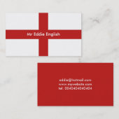 Engeland, Mr Eddie English Visitekaartje (Voorkant / Achterkant)