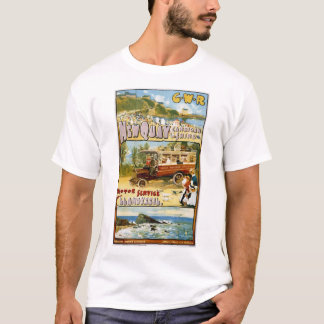 Engeland Newquay Seaside Advertentie T-shirt