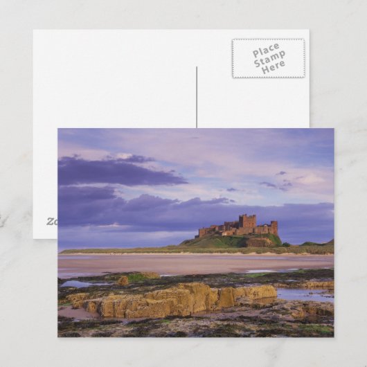 Engeland, Northumberland, Bamburgh Castle Briefkaart (Voorkant / Achterkant)