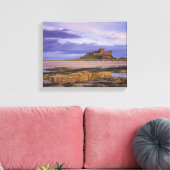 Engeland, Northumberland, Bamburgh Castle Canvas Afdruk (Insitu (Woonkamer))
