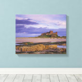 Engeland, Northumberland, Bamburgh Castle Canvas Afdruk (Insitu (Houten vloer))
