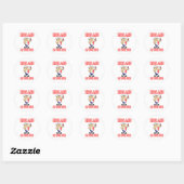 ENGELAND Op tournee Ronde Sticker (Vel)