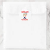 ENGELAND Op tournee Ronde Sticker (Tas)