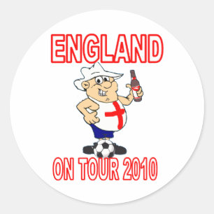 ENGELAND Op tournee Ronde Sticker