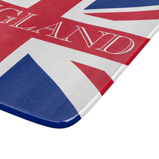 Engeland op Union Jack Flag cbcnt Snijplank (Hoek)