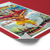 Engeland Oude Circusposter Gerestaureerd Poster (Hoek)