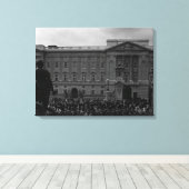 Engeland Oude Guard Buckingham Palace Canvas Afdruk (Insitu (Houten vloer))