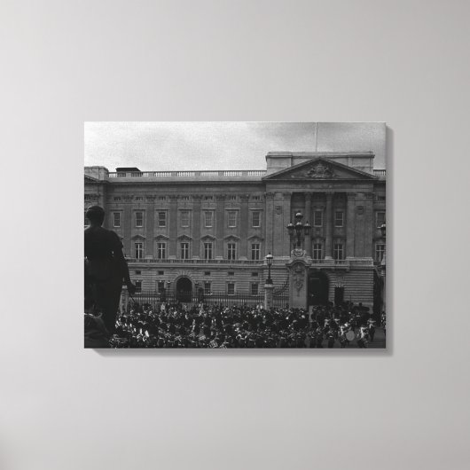 Engeland Oude Guard Buckingham Palace Canvas Afdruk (Voorkant)
