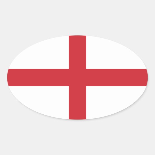 Engeland Ovale Sticker (Voorkant)