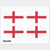 Engeland Ovale Sticker (Vel)