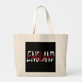 Engeland overlay op Engelse vlag jitcnt Grote Tote Bag (Achterkant)