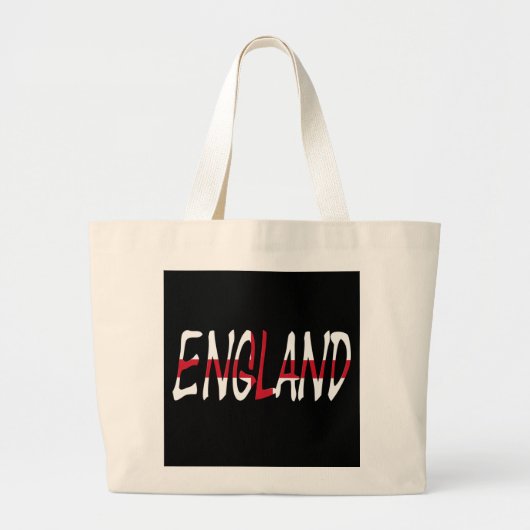Engeland overlay op Engelse vlag jitcnt Grote Tote Bag (Voorkant)