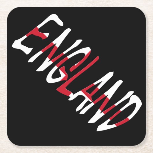 Engeland overlay op Engelse vlag kust Kartonnen Onderzetters (Voorkant)
