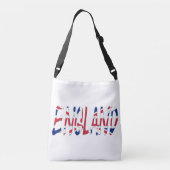 Engeland overlay op Union Jack Flag cbbcnt Crossbody Tas (Achterkant)