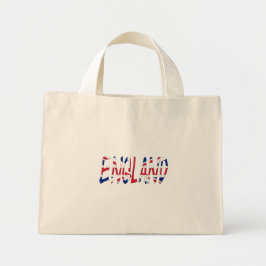 Engeland overlay op Union Jack Flag ttcnt Mini Tote Bag