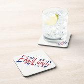 Engeland overlay op Union Jack kust Bier Onderzetter (Rechterzijde)