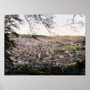  Engeland Panorama, Bath City c1895 Poster