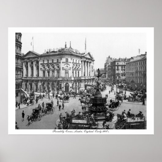  Engeland, Piccadilly Circus London Poster (Voorkant)