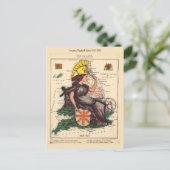 Engeland Pictorial maps Briefkaart (Staand voorkant)